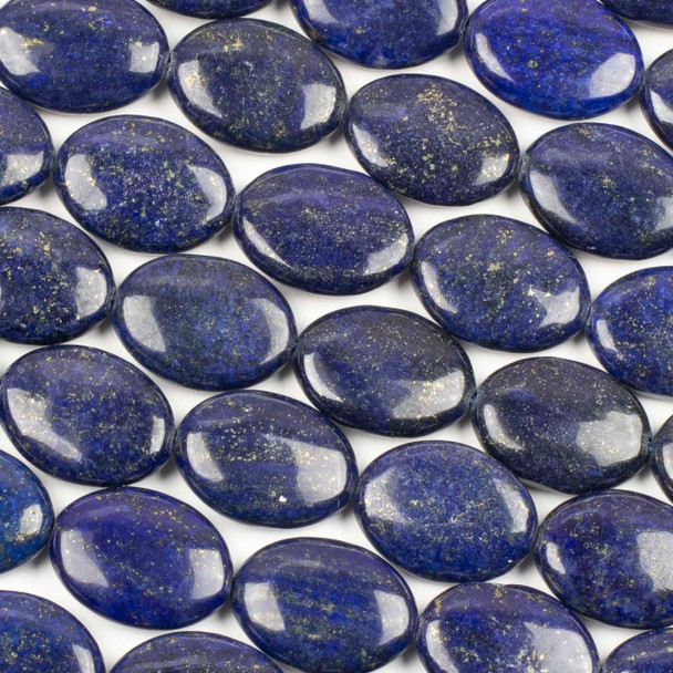 Lapis 15x20mm Oval Beads - 16 inch strand