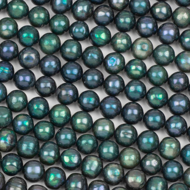 Fresh Water Pearl 9-10mm Green Potato Beads - 16 inch strand
