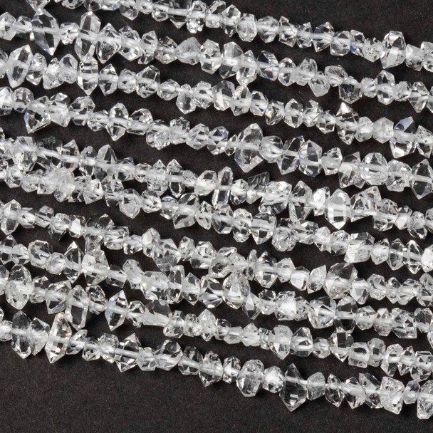 Herkimer Diamond 2-4mm Chip Beads - 15 inch strand