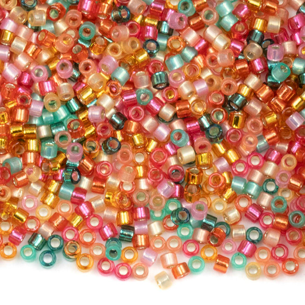 Miyuki 11/0 Tropical Mix Delica Seed Beads - #MIX9108, 7 gram tube