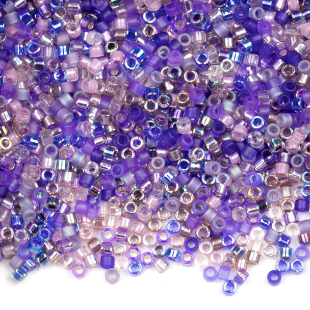 Miyuki 11/0 Mix Lilacs Delica Seed Beads - #DBMIX01, 7.2 gram tube