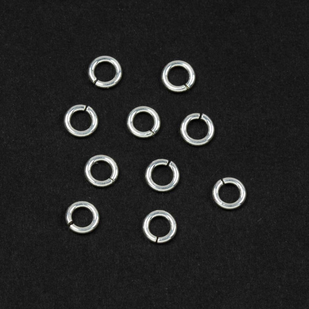 Sterling Silver Jump Rings - 4mm, 20 gauge, Open, 10 per bag