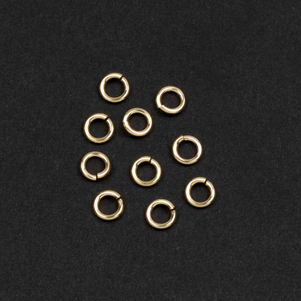 Gold Filled Jump Rings - 4mm, 20 gauge, Open, 10 per bag