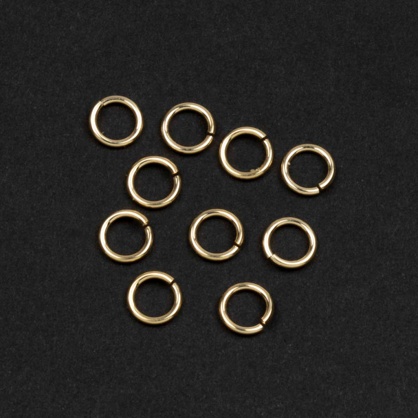 Gold Filled Jump Rings - 5mm, 20 gauge, Open, 10 per bag