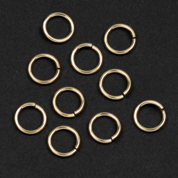 Gold Filled Jump Rings - 7mm, 19 gauge, Open, 10 per bag