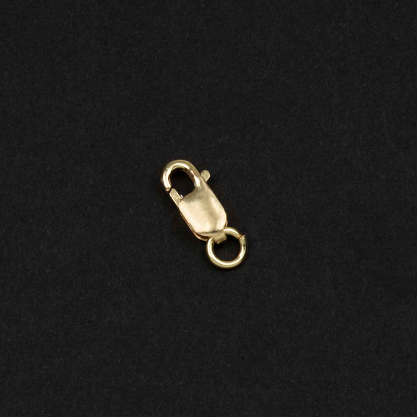 Gold Filled Lobster Clasp - 4x8.5mm, 3.5mm Open Jump Ring, 1 per bag