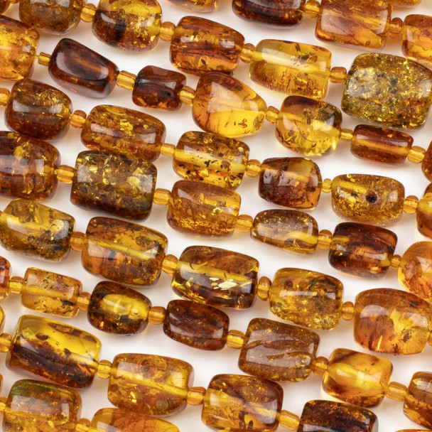 Cherry Tree Beads Amber approx. 5.5-8.5x8-12mm Nugget Beads - 15 inch strand 