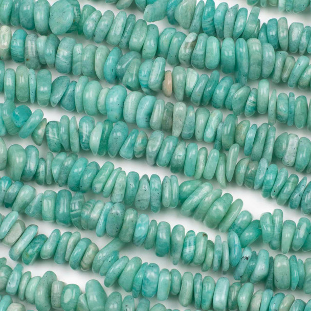 Cherry Tree Beads Russian Amazonite approx. 3x9mm Irregular Chip Nugget Beads - 15 inch strand 