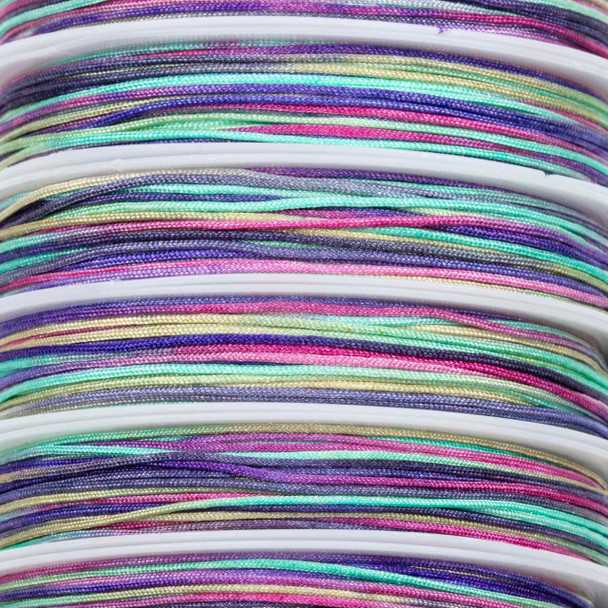 Cherry Tree Beads Polyester Cord - .8mm, Moroccan Bazaar Mix, 10 meter spool 