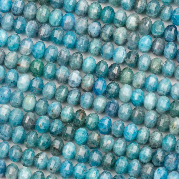 Cherry Tree Beads Apatite 3x4.7mm Faceted Pumpkin Beads - 15 inch strand 