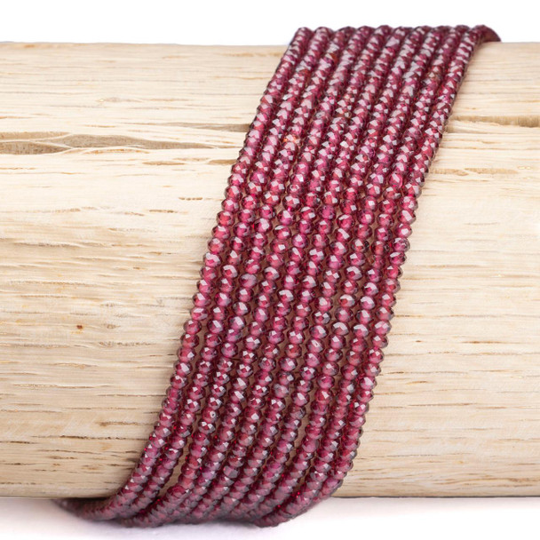 Cherry Tree Beads Garnet 2x3mm Faceted Rondelle Beads - 15 inch strand 