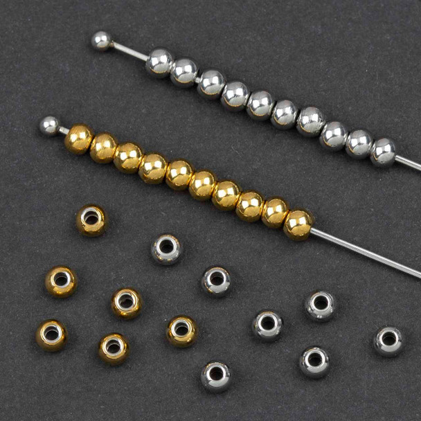 Cherry Tree Beads 304 Stainless Steel 3mm Round Beads 