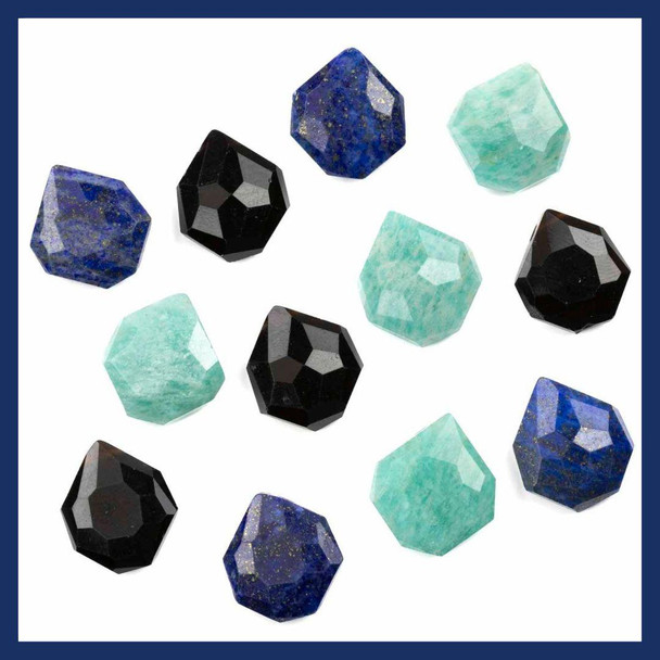 Cherry Tree Beads Natural Gemstone 13x15mm Faceted Irregular Teardrop Beads 