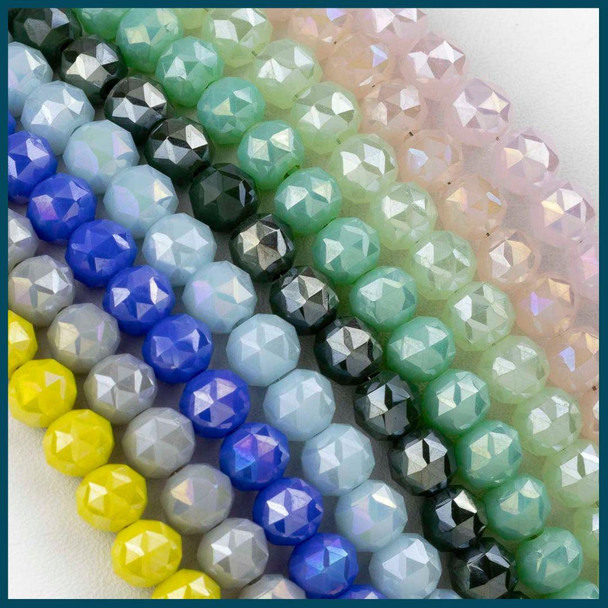 Cherry Tree Beads Crystal Beads - 6mm Faceted Round Beads, 20 inch circular strand 