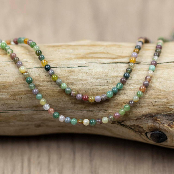 Cherry Tree Beads BOGO Fancy Jasper 3mm Round Beads - 15 inch strand 