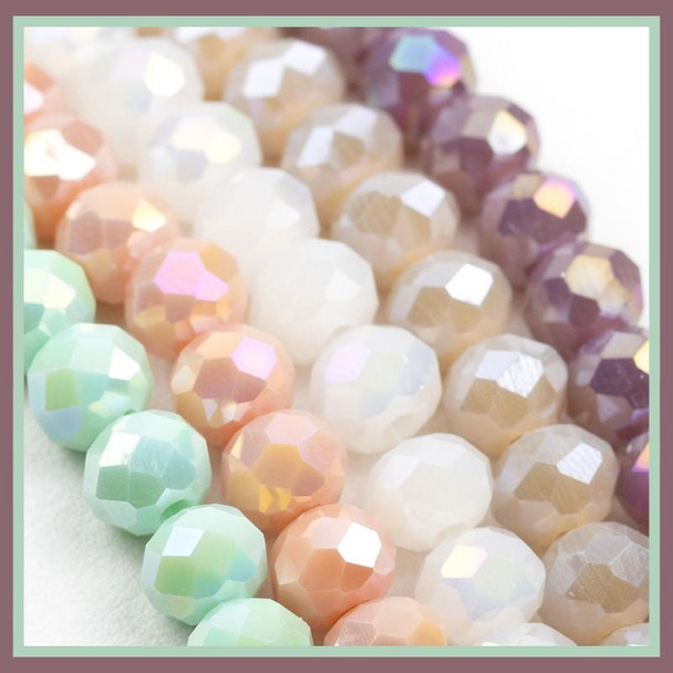 Cherry Tree Beads Seaside Mist 5x6mm Crystal Strand Designer Collection 