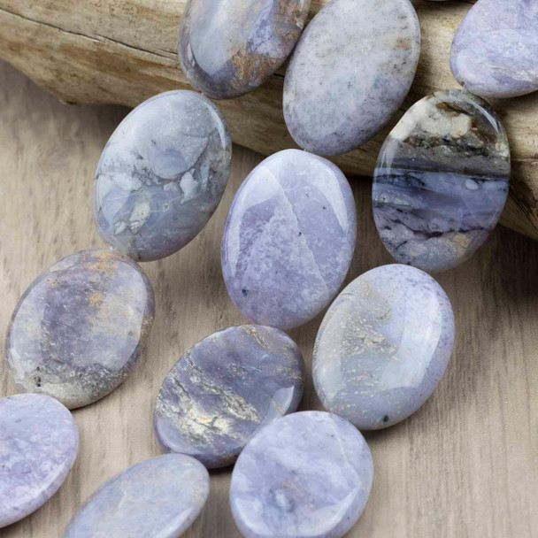 Cherry Tree Beads Special Gems - Purple Agate 25x34mm Oval Beads - 16 inch strand  Cherry Tree Beads Special Gems - Purple Agate 25x34mm Oval Beads - 16 inch strand