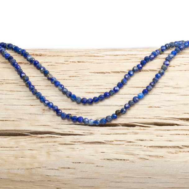 Cherry Tree Beads BOGO Natural Lapis 2mm Round Beads - 15 inch strand  Cherry Tree Beads BOGO Natural Lapis 2mm Round Beads - 15 inch strand