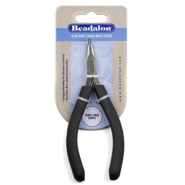 Beadalon Slim Bent Chain Nose Pliers 