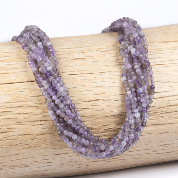 Cherry Tree Beads BOGO Amethyst 2mm Faceted Round Beads - 15 inch strand 