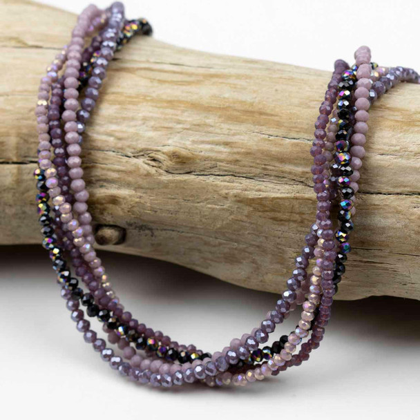 Cherry Tree Beads Purple People Eater Mix Crystal Strand Designer Collection  Cherry Tree Beads Purple People Eater Mix Crystal Strand Designer Collection