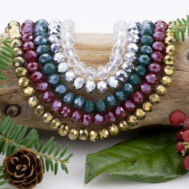 Cherry Tree Beads Season's Sparkle Crystal Strand Designer Collection 