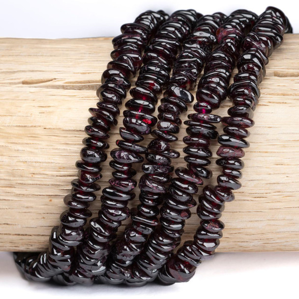Cherry Tree Beads Garnet 5-8mm Nugget Beads - 15 inch strand 