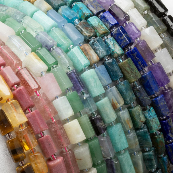 Cherry Tree Beads Gemstone 7x13mm Irregular Tube Beads - 15.5 inch strand 