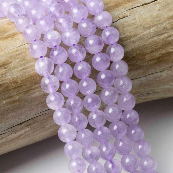 Cherry Tree Beads Lavender Jade 6mm Round Beads - 15 inch strand 