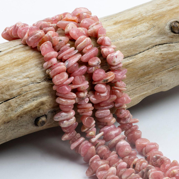 Cherry Tree Beads Pink Rhodochrosite 5-8mm Chip Beads - 15 inch strand 