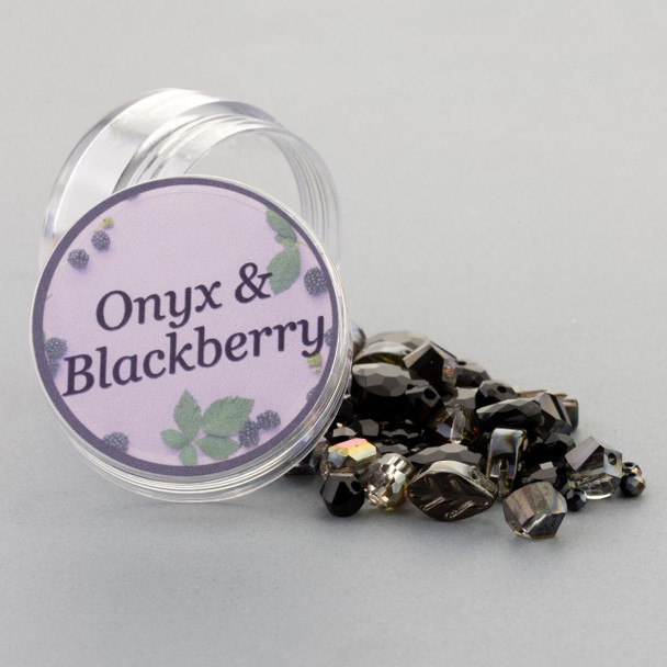 Cherry Tree Beads Onyx and Blackberry Crystal Bead Designer Collection 