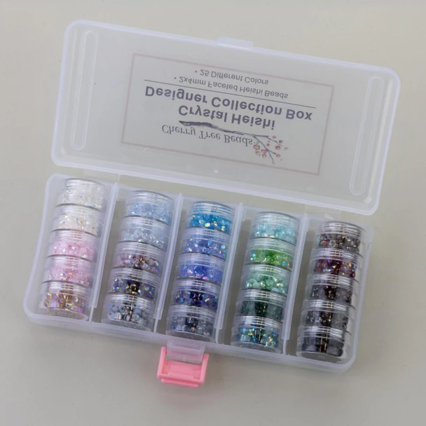 Cherry Tree Beads 25 Color Crystal 2x4mm Heishi Designer Collection Box 