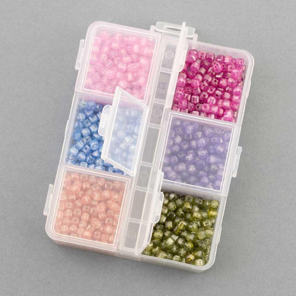 Cherry Tree Beads Cubic Zirconia 3mm Faceted Cube Mini Designer Collection Box 
