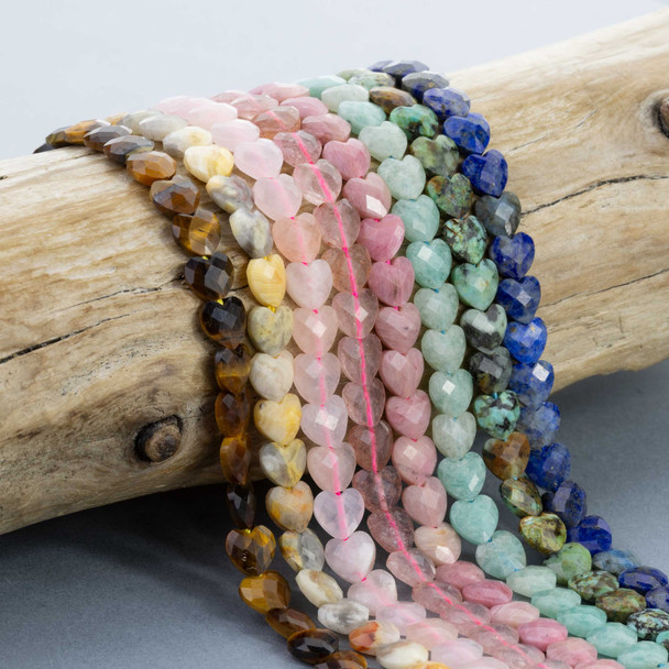Small heart beads for necklaces, bracelets, and earrings