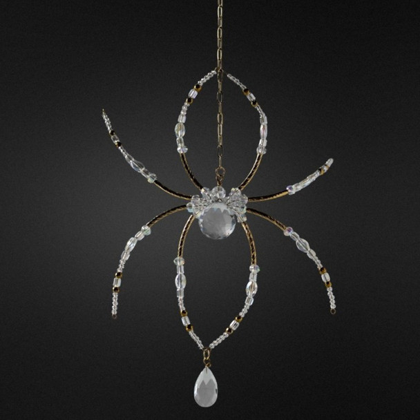 Crystal Spider Hanging Kit for Halloween.