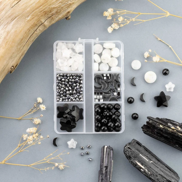Black and white bead kit.