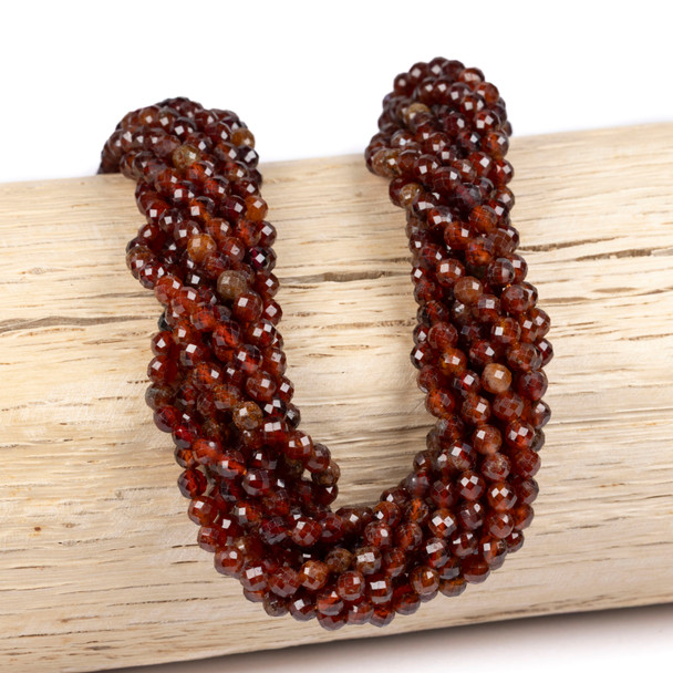 Peach garnet bracelet beads.