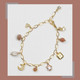 Gold Charm Bracelet 