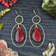 Rainbow Jasper Free Form Earrings