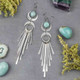 Amazonite Paddle Earrings