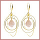 Gemstone Orbit Earrings