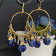 Sodalite Teardrop & Hoop Earrings