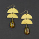 Amber Half Moon Earrings