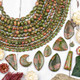 Unakite Beads & Pendants