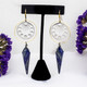 Lapis Moon Phase Earrings