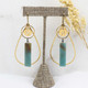 Amazonite Rectangle Earrings