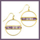 Gemstone Horizon Earrings