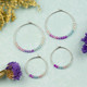 Crystal Ombre Hoop Earrings