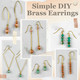 Simple DIY Brass Earrings