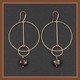 Mocha Mousse Hoop Earrings